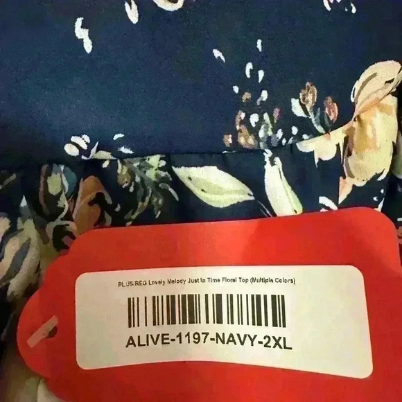 NWT - Fall šColors Beautiful Melody Just In Time 2X Floral blouse - Picture 9 of 9